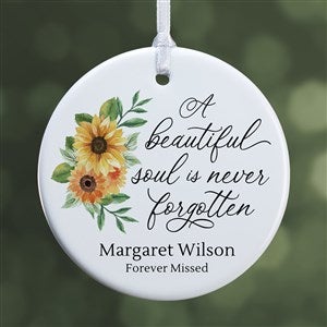 Beautiful Soul Personalized Memorial Photo Ornament- 2.85" Glossy - 1 - 44794-1