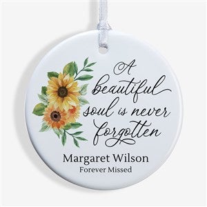 Beautiful Soul Personalized Memorial Photo Ornament- 2.85 Glossy - 1 - 44794-1