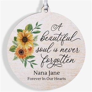 Beautiful Soul Personalized Memorial Photo Ornament-3.75 Wood - 1 Sided - 44794-1W
