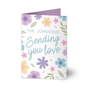 Sending You Love Personalized Sympathy Greeting Card - 44802
