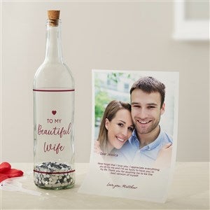To My Wife Personalized Letter In A Bottle - 44818