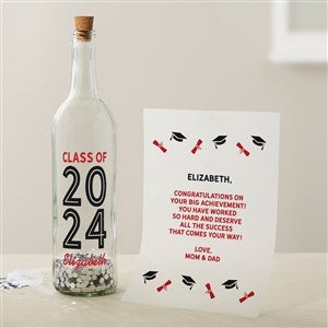 Graduating Class Of Personalized Letter In A Bottle - 44820