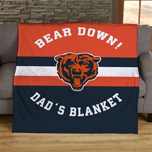 NFL Classic Chicago Bears Personalized 60x80 Plush Fleece Blanket - 44822-FL