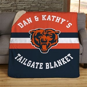 NFL Classic Chicago Bears Personalized 50x60 Sherpa Blanket - 44822-S