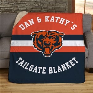 NFL Classic Chicago Bears Personalized 60x80 Sherpa Blanket - 44822-SL