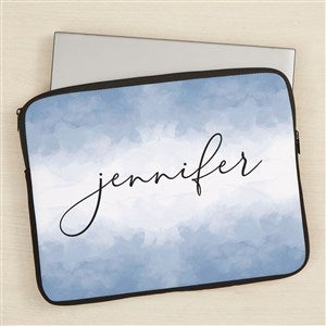 Pastel Watercolor Name Personalized 15" Laptop Sleeve - 44836-L