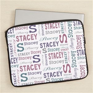 Repeating Name Personalized 15 Laptop Sleeve - 44842-L