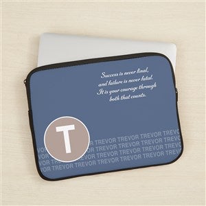 Sophisticated Quotes Personalized 13 Laptop Sleeve - 44859
