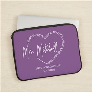 A Great Teacher Personalized 13" Laptop Sleeve - 44867