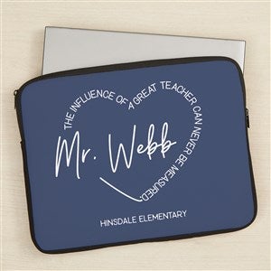 A Great Teacher Personalized 15" Laptop Sleeve - 44867-L