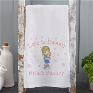 Life is Sweet Precious Moments® Personalized Flour Sack Towel - 44873