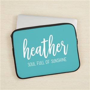 Scripty Style Personalized 13 Laptop Sleeve - 44874