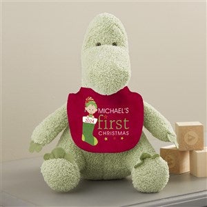 Babys First Christmas Character Personalized Plush Dinosaur - 44883