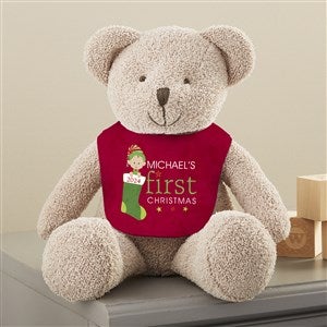 Babys First Christmas Character Personalized Plush Teddy Bear - 44907