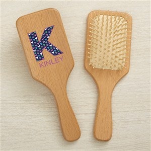 Pop Pattern Personalized Wood Hairbrush - 44941-B