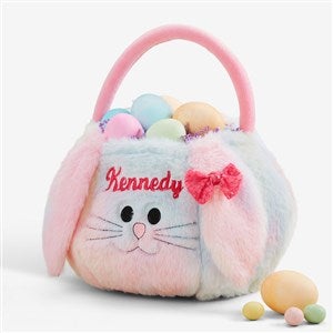 Rainbow Bunny Embroidered Easter Treat Bag - 45034