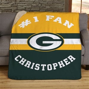 NFL Classic Green Bay Packers Personalized 60x80 Sherpa Blanket - 45045-SL