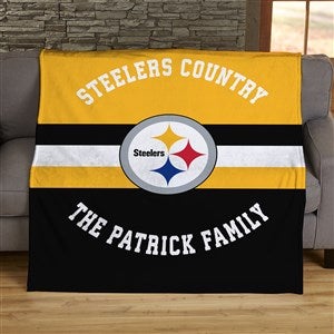 NFL Classic Pittsburgh Steelers Personalized 50x60 Plush Fleece Blanket - 45046-F