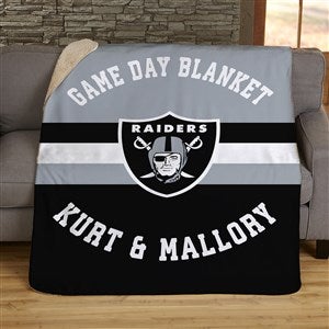 NFL Classic Las Vegas Raiders Personalized 60x80 Sherpa Blanket - 45047-SL