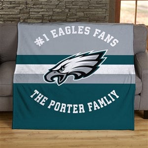 NFL Classic Philadelphia Eagles Personalized 50x60 Plush Fleece Blanket - 45048-F