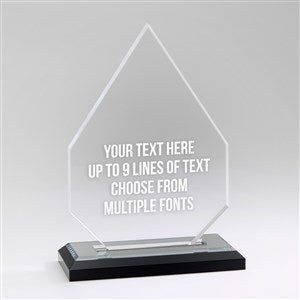 Engraved Message Personalized Diamond Award - 45051