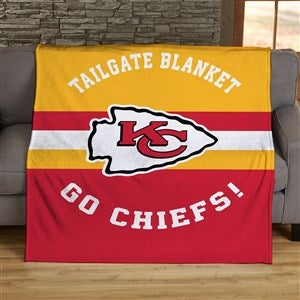 NFL Classic Kansas City Chiefs Personalized 50x60 Plush Fleece Blanket - 45052-F