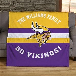 NFL Classic Minnesota Vikings Personalized 50x60 Plush Fleece Blanket - 45056-F