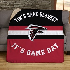 NFL Classic Atlanta Falcons Personalized 60x80 Sherpa Blanket - 45059-SL