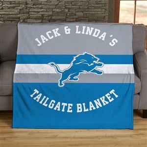 NFL Classic Detroit Lions Personalized 50x60 Lightweight Fleece Blanket - 45063-LF