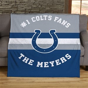 NFL Classic Indianapolis Colts Personalized 50x60 Plush Fleece Blanket - 45065-F