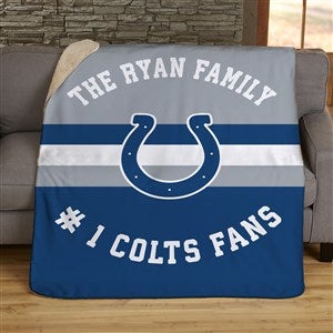 NFL Classic Indianapolis Colts Personalized 50x60 Sherpa Blanket - 45065-S