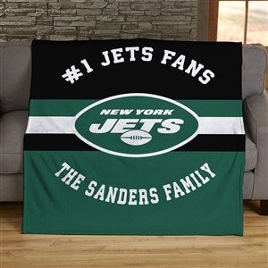 NFL Classic New York Jets Personalized 50x60 Lightweight Fleece Blanket - 45074-LF