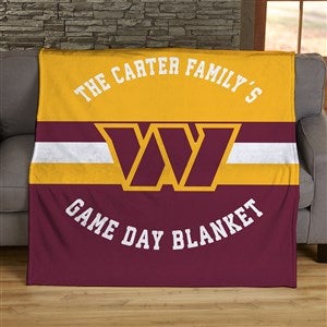 NFL Classic Washington Football Team Personalized 50x60 Plush Fleece Blanket - 45079-F