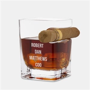 Etched Corkcicle Square Cigar Glass - 45082