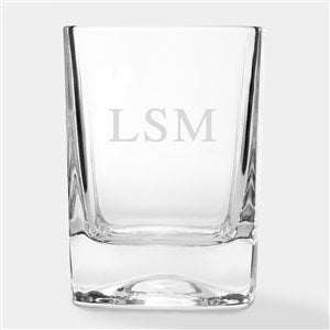 Etched Corkcicle Monogram Whiskey Ice Wedge Glass