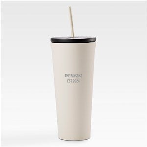 Engraved Corkcicle 24oz Cold Cup with Straw Latte - 45110-LAT