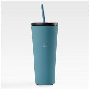 Engraved Corkcicle Monogram 24oz Cold Cup with Straw Storm - 45117-STM
