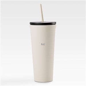 Engraved Corkcicle Monogram 24oz Cold Cup with Straw Latte - 45117-LAT