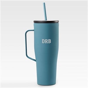 Corkcicle Engraved Monogram Cold Cup with Handle - 30oz Teal - 45153-STM