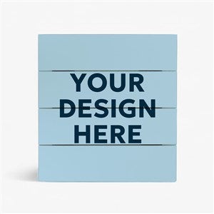 Personalized Logo Wooden Slat Sign - 12quot;x 12quot; - 45155-12x12