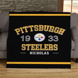 NFL Established Pittsburgh Steelers Personalized 50x60 Sherpa Blanket - 45157-S