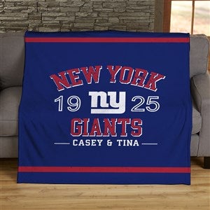 NFL Established New York Giants Personalized 50x60 Plush Fleece Blanket - 45166-F