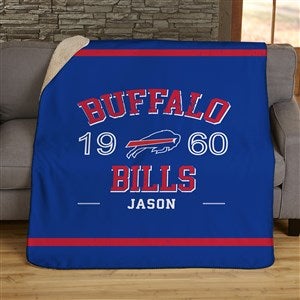 NFL Established Buffalo Bills Personalized 50x60 Sherpa Blanket - 45172-S