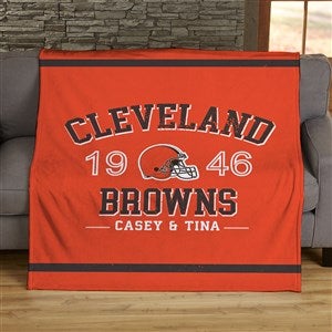 NFL Established Cleveland Browns Personalized 50x60 Plush Fleece Blanket - 45179-F