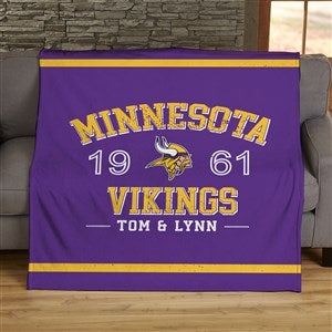 NFL Established Minnesota Vikings Personalized 50x60 Sherpa Blanket - 45184-S