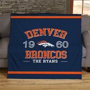 NFL Established Denver Broncos Personalized 60x80 Sherpa Blanket - 45185-SL
