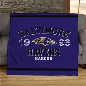 NFL Established Baltimore Ravens Personalized 50x60 Plush Fleece Blanket - 45188-F