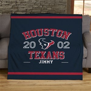 NFL Established Houston Texans Personalized 50x60 Plush Fleece Blanket - 45194-F
