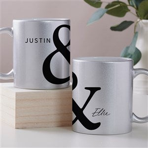 You  I Forever Personalized 11 oz. Silver Glitter Coffee Mug - 45209-S