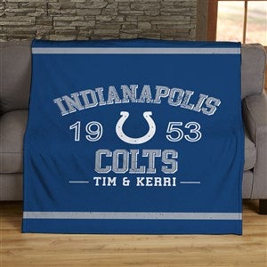 NFL Established Indianapolis Colts Personalized 50x60 Plush Fleece Blanket - 45211-F